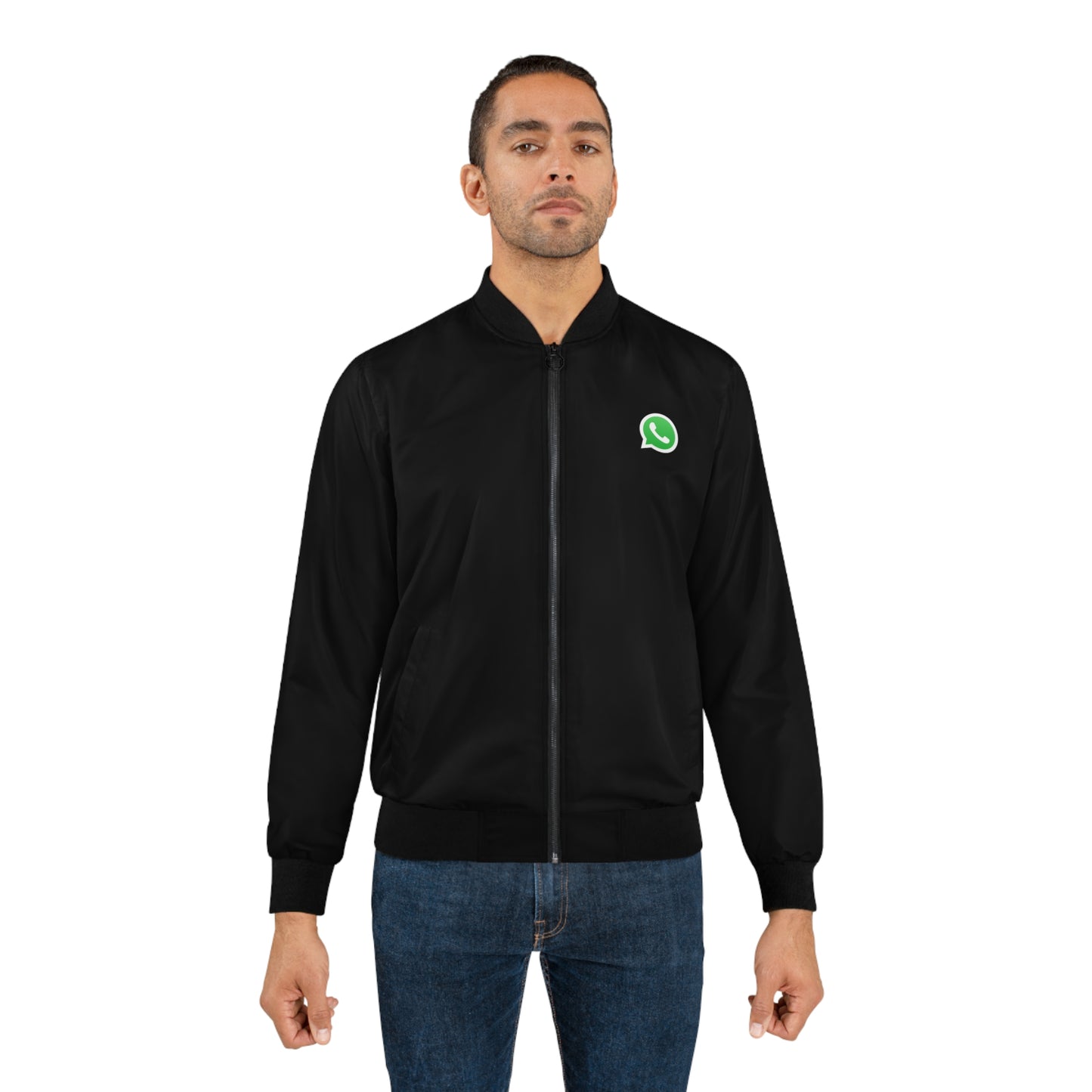 WhatsApp Logo Men's Bomber Jacket