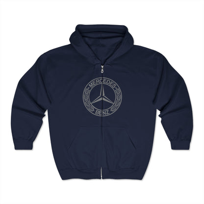 Mercedes Benz Zip-Up Hoodie