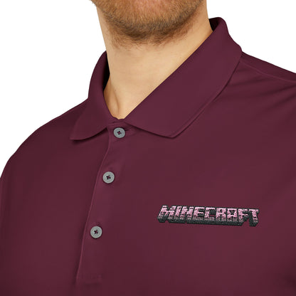 Minecraft Logo Adidas Performance Polo