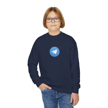Telegram Logo Youth Sweatshirt