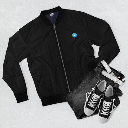Telegram Logo Men's Bomber Jacket