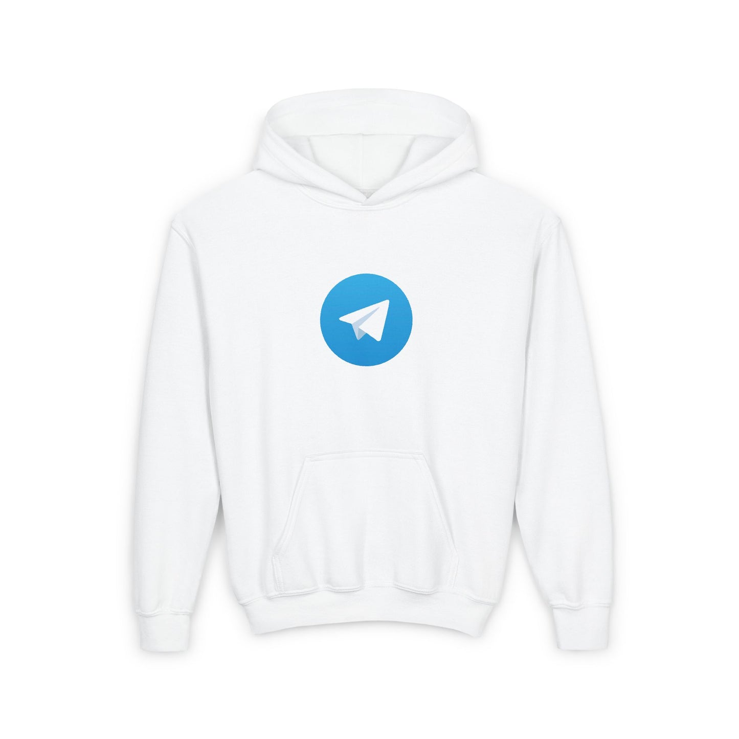 Telegram Logo Youth Hoodie
