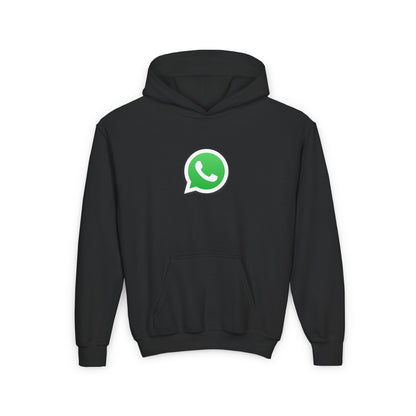 WhatsApp Logo Youth Hoodie