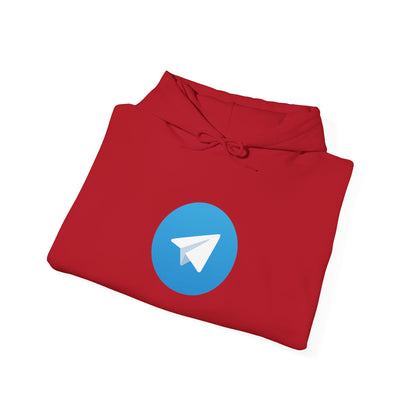 Telegram Logo Adult Hoodie