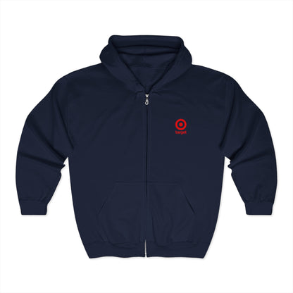Target Logo Adult Zip-Up Hoodie