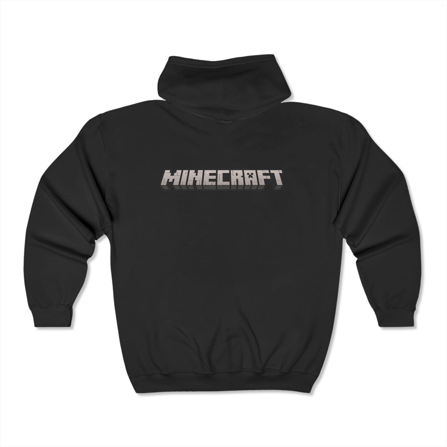 Minecraft Logo Adult Zip-Up Hoodie