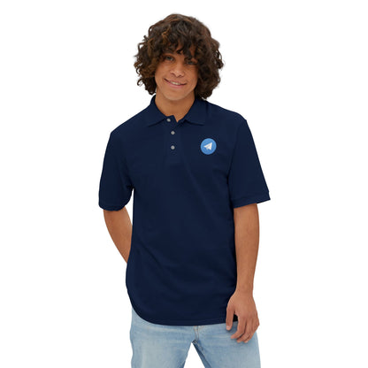 Telegram Logo Polo Shirt