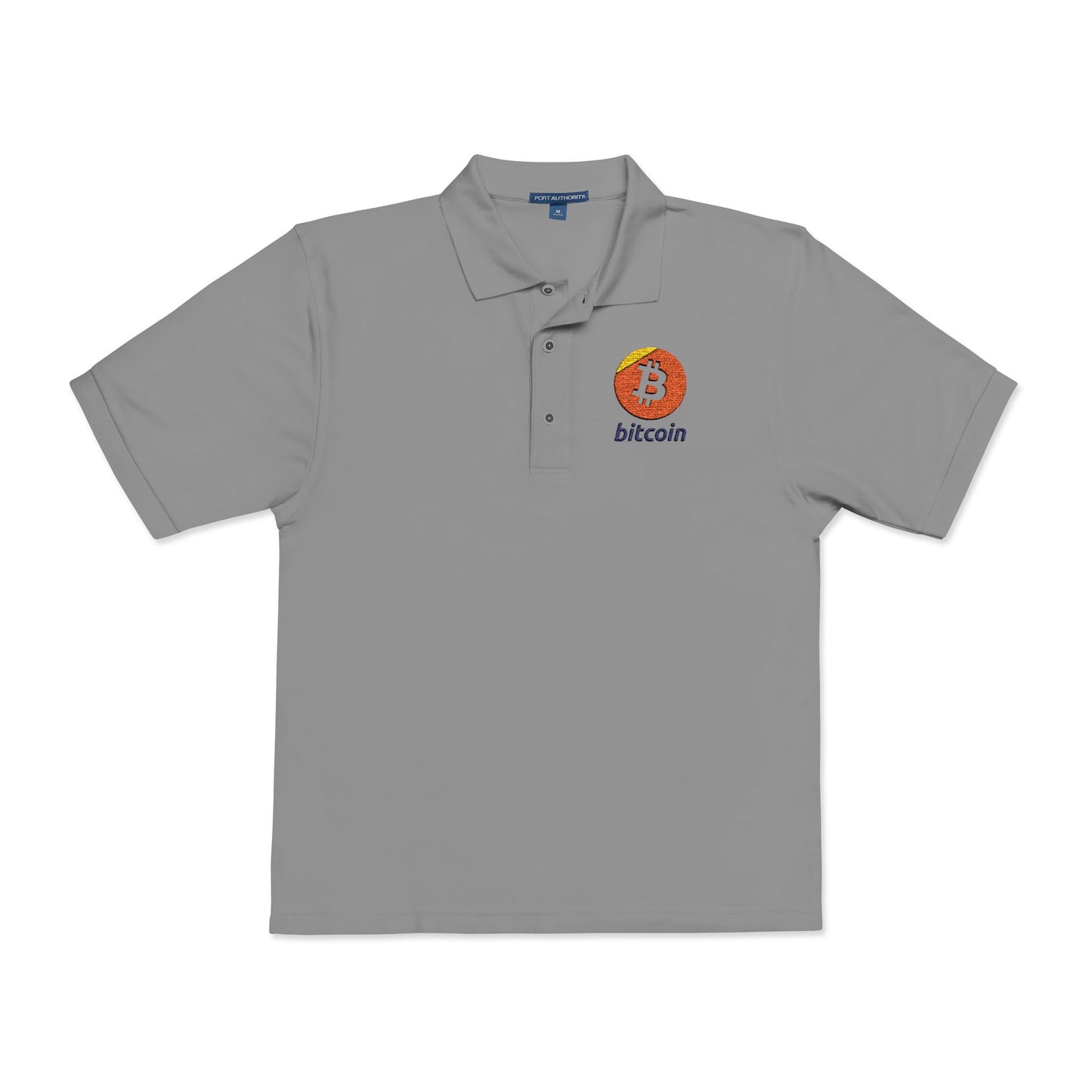 Bitcoin Embroidered Polo Shirt