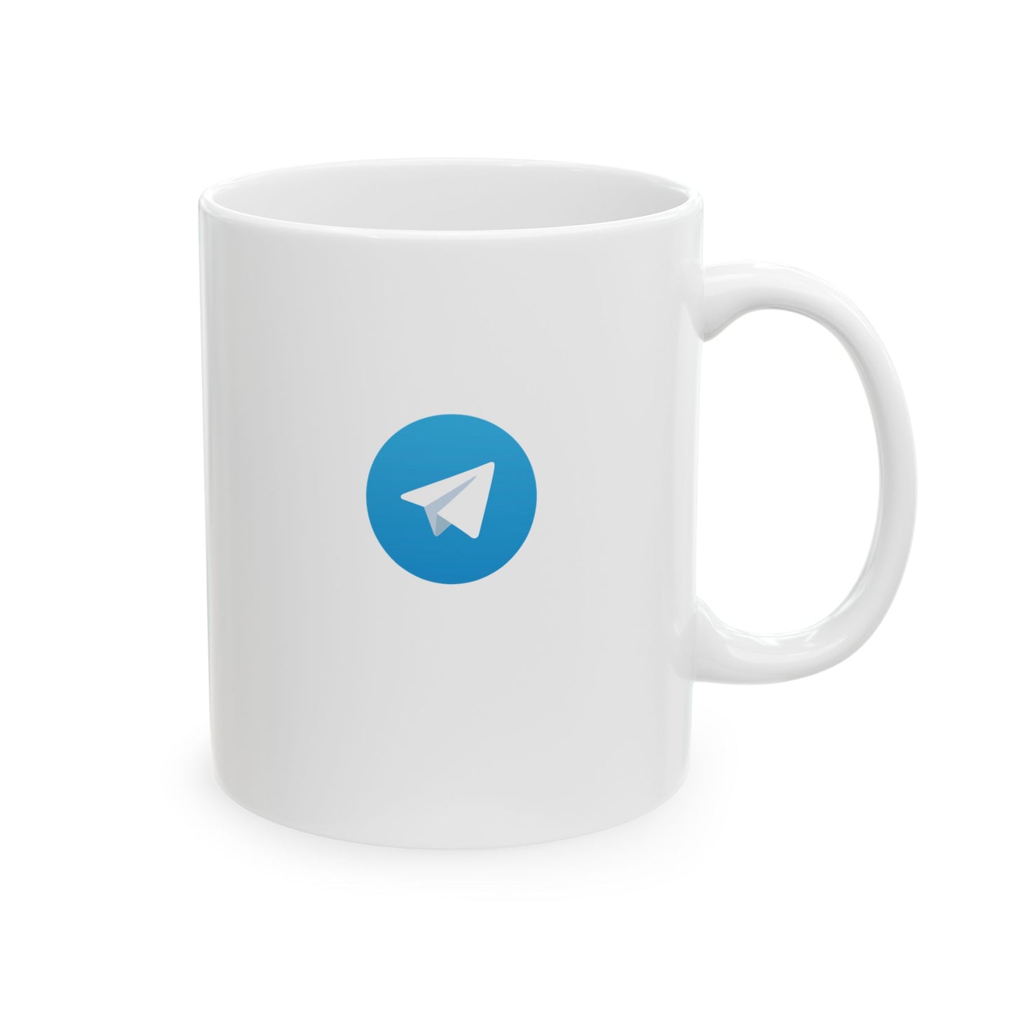 Telegram Logo Ceramic Mug