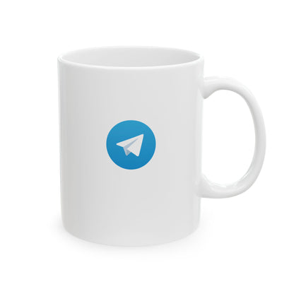 Telegram Logo Ceramic Mug