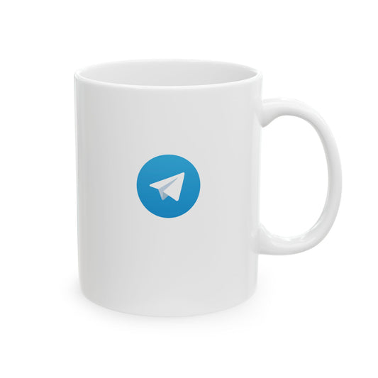 Telegram Logo Ceramic Mug