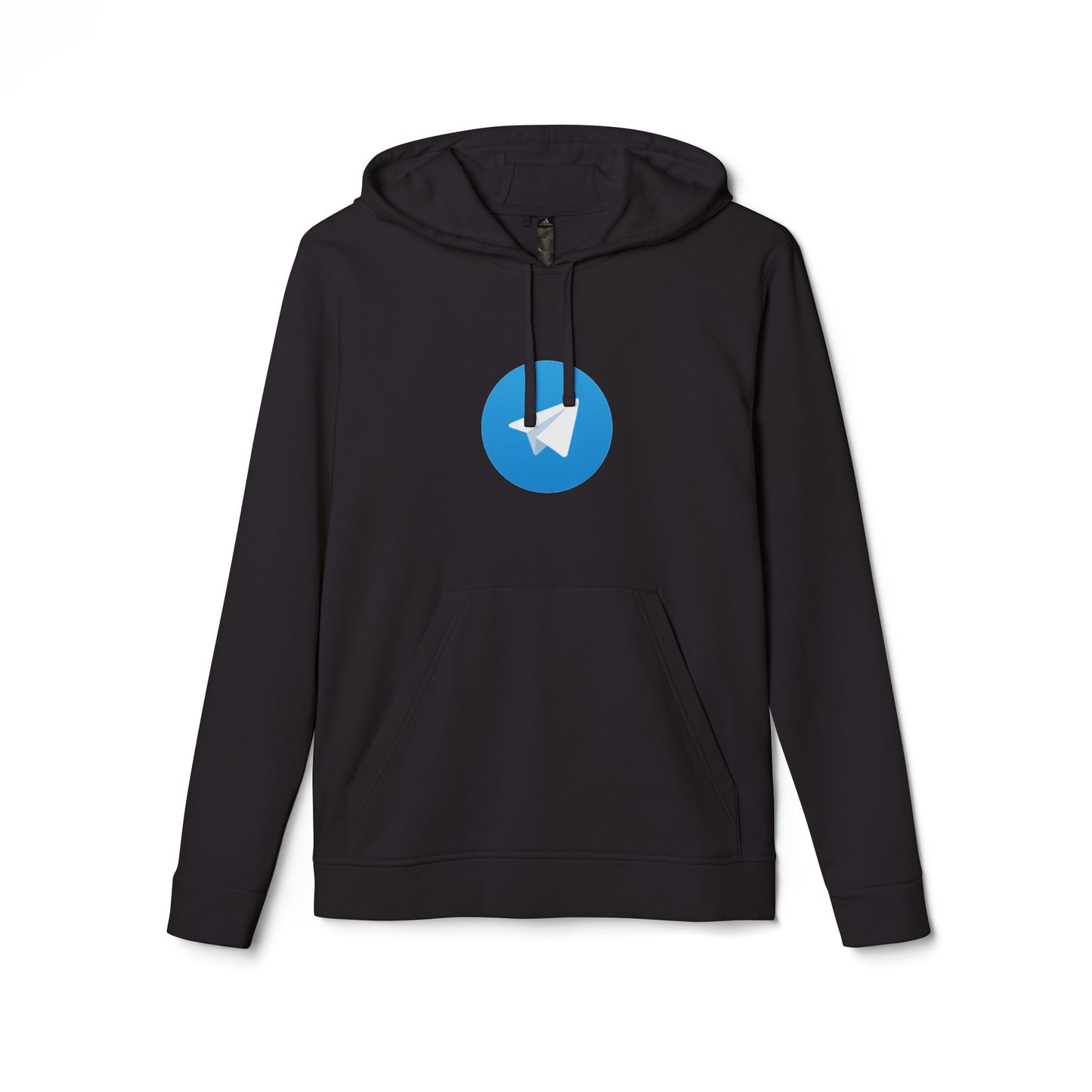 Telegram Logo Adidas Adult Hoodie