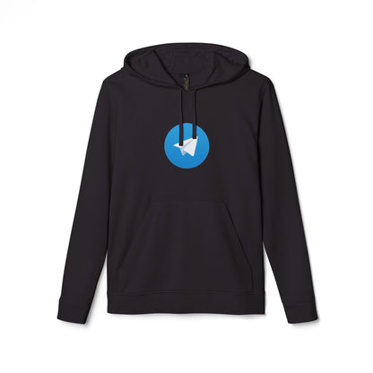 Telegram Logo Adidas Adult Hoodie