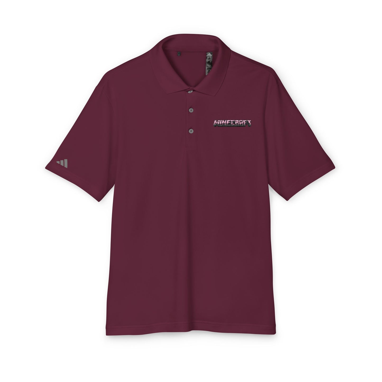 Minecraft Logo Adidas Performance Polo