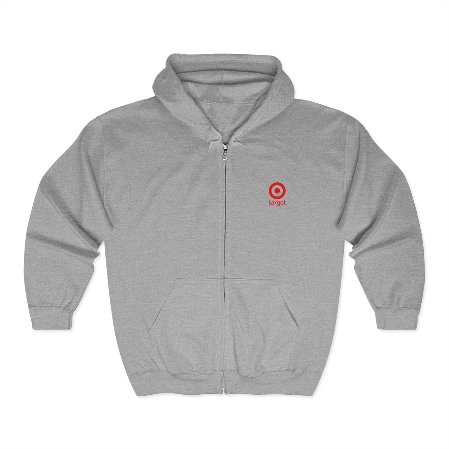 Target Logo Adult Zip-Up Hoodie