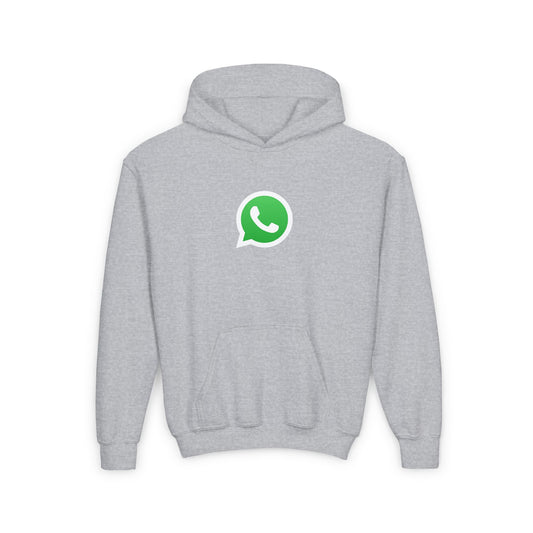 WhatsApp Logo Youth Hoodie