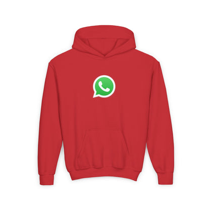 WhatsApp Logo Youth Hoodie