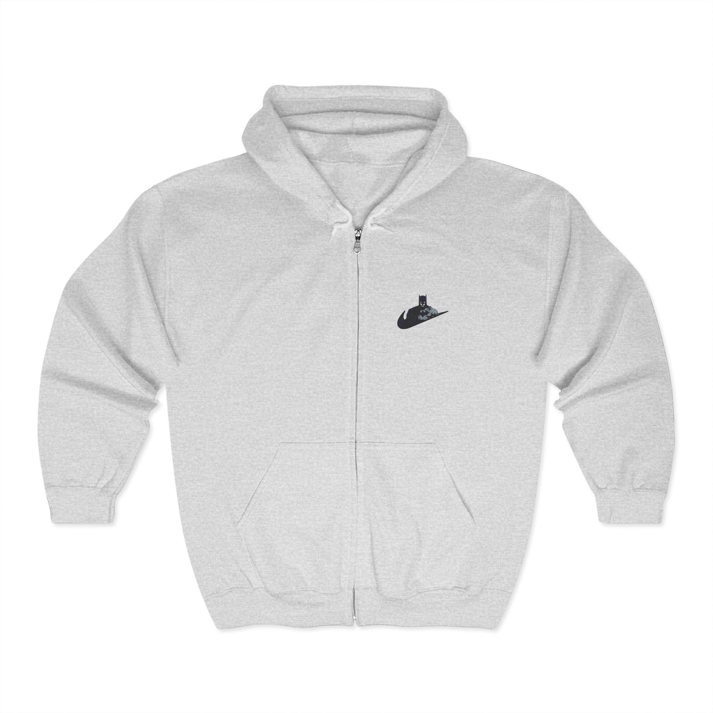 Embroidered Batman Zip-Up Hoodie