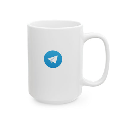 Telegram Logo Ceramic Mug
