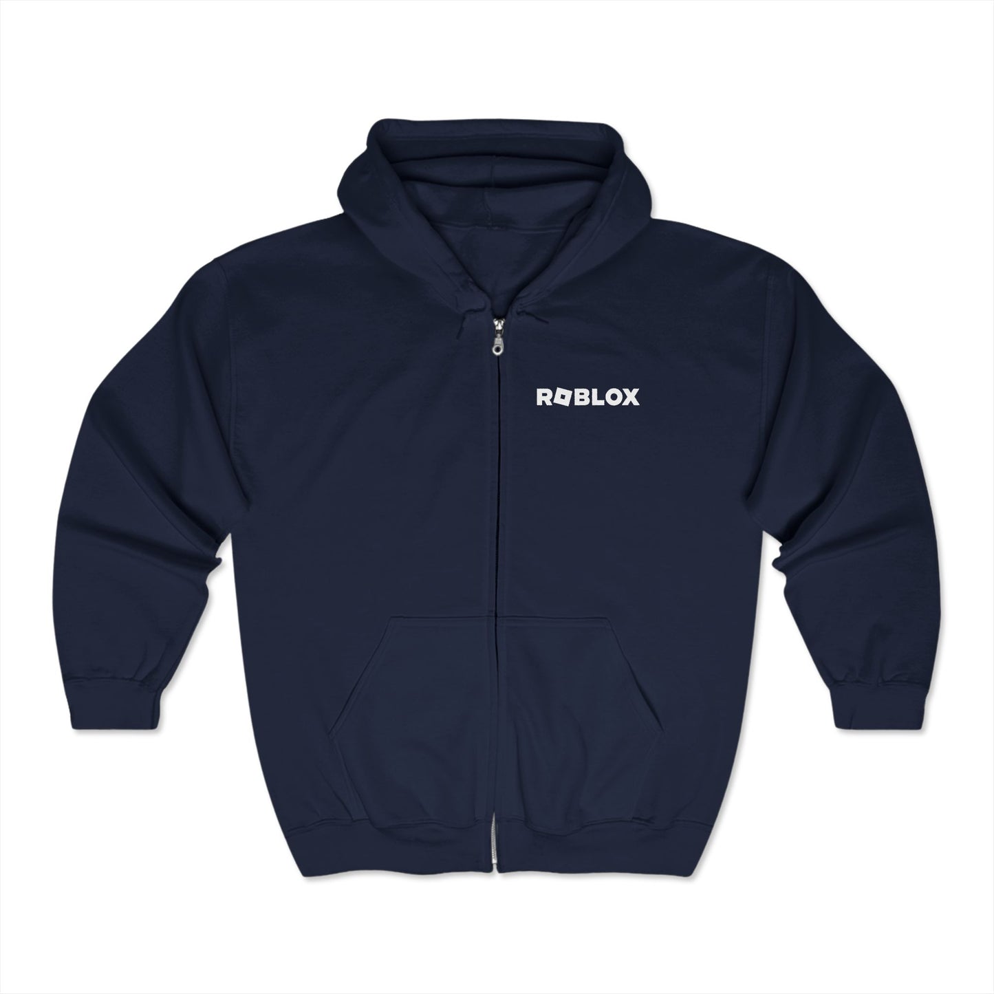Roblox Logo Adult Zip-Up Hoodie