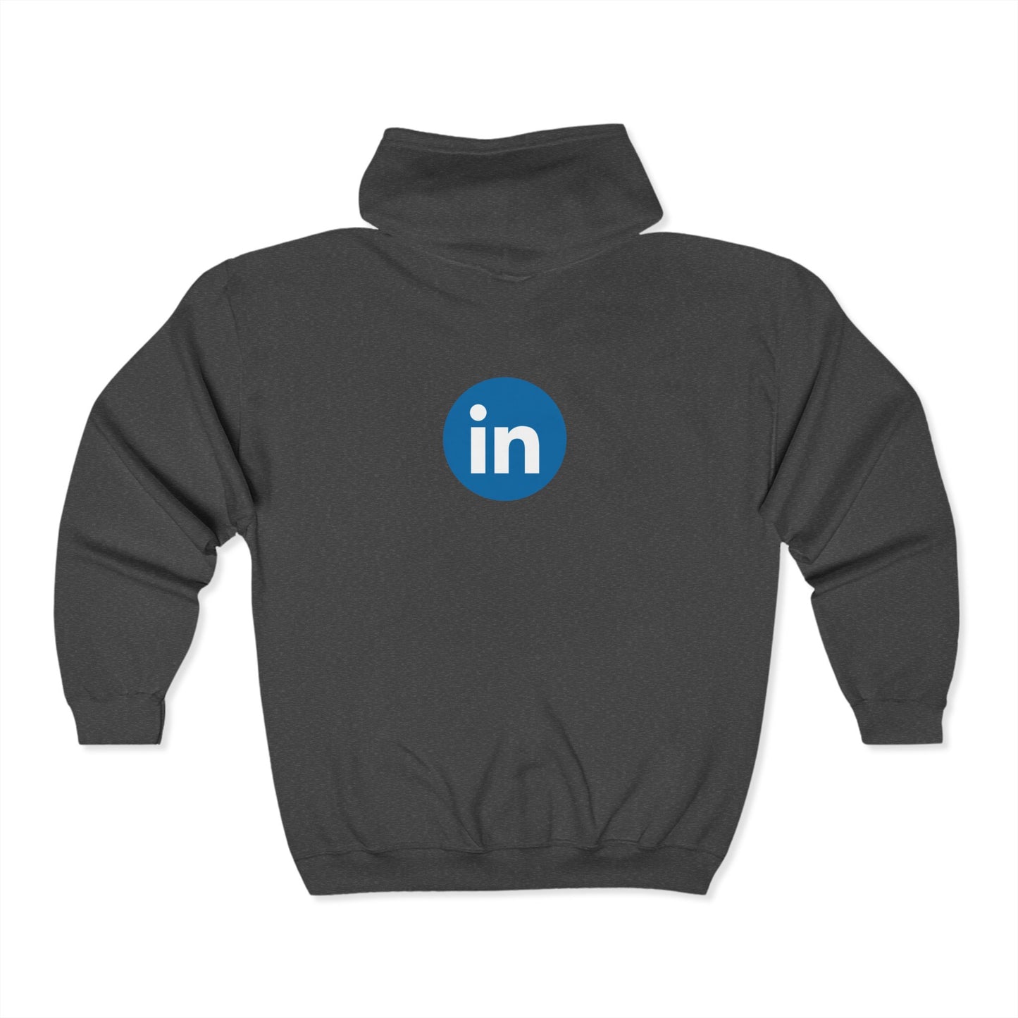 LinkedIn Logo Adult Zip-Up Hoodie
