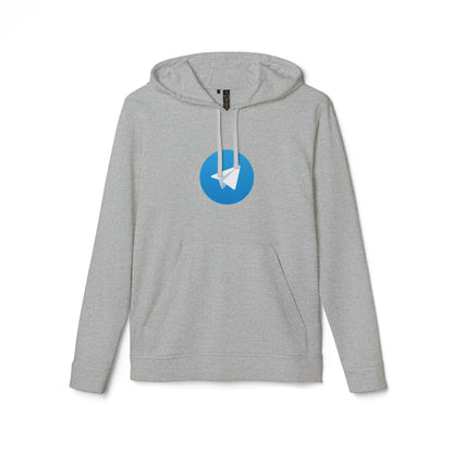 Telegram Logo Adidas Adult Hoodie