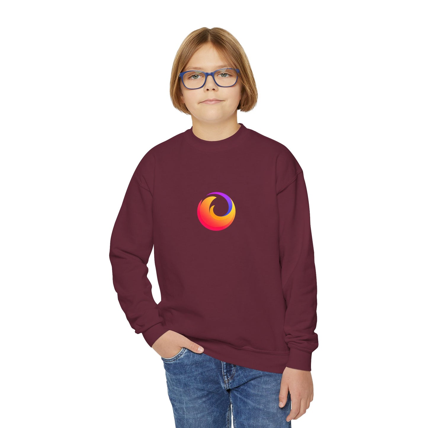 Firefox Logo Youth Sweatshirt