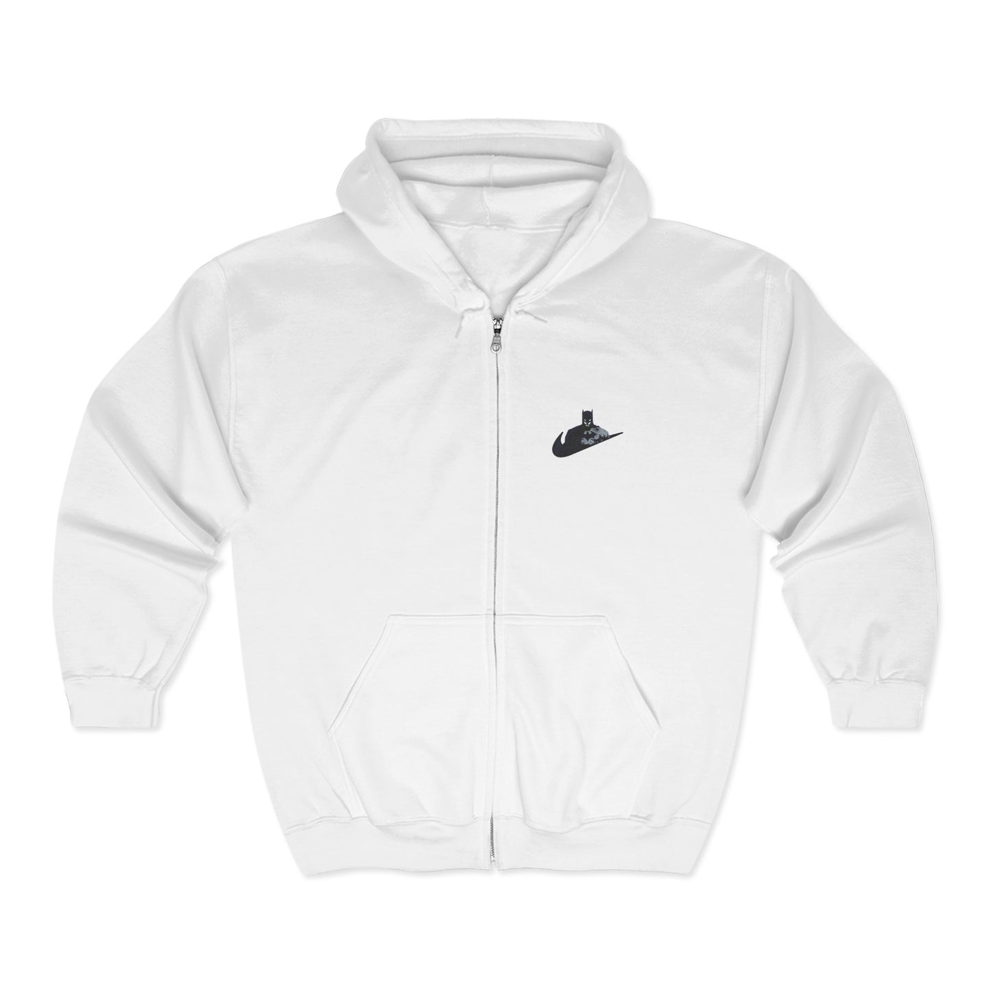 Embroidered Batman Zip-Up Hoodie