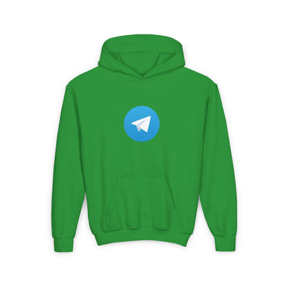 Telegram Logo Youth Hoodie