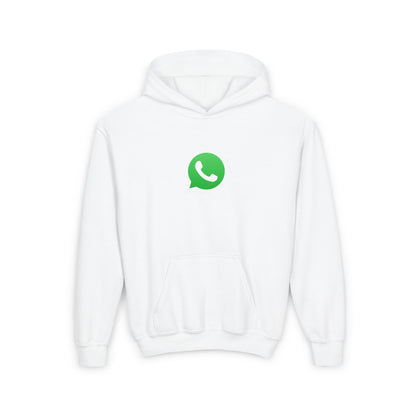 WhatsApp Logo Youth Hoodie