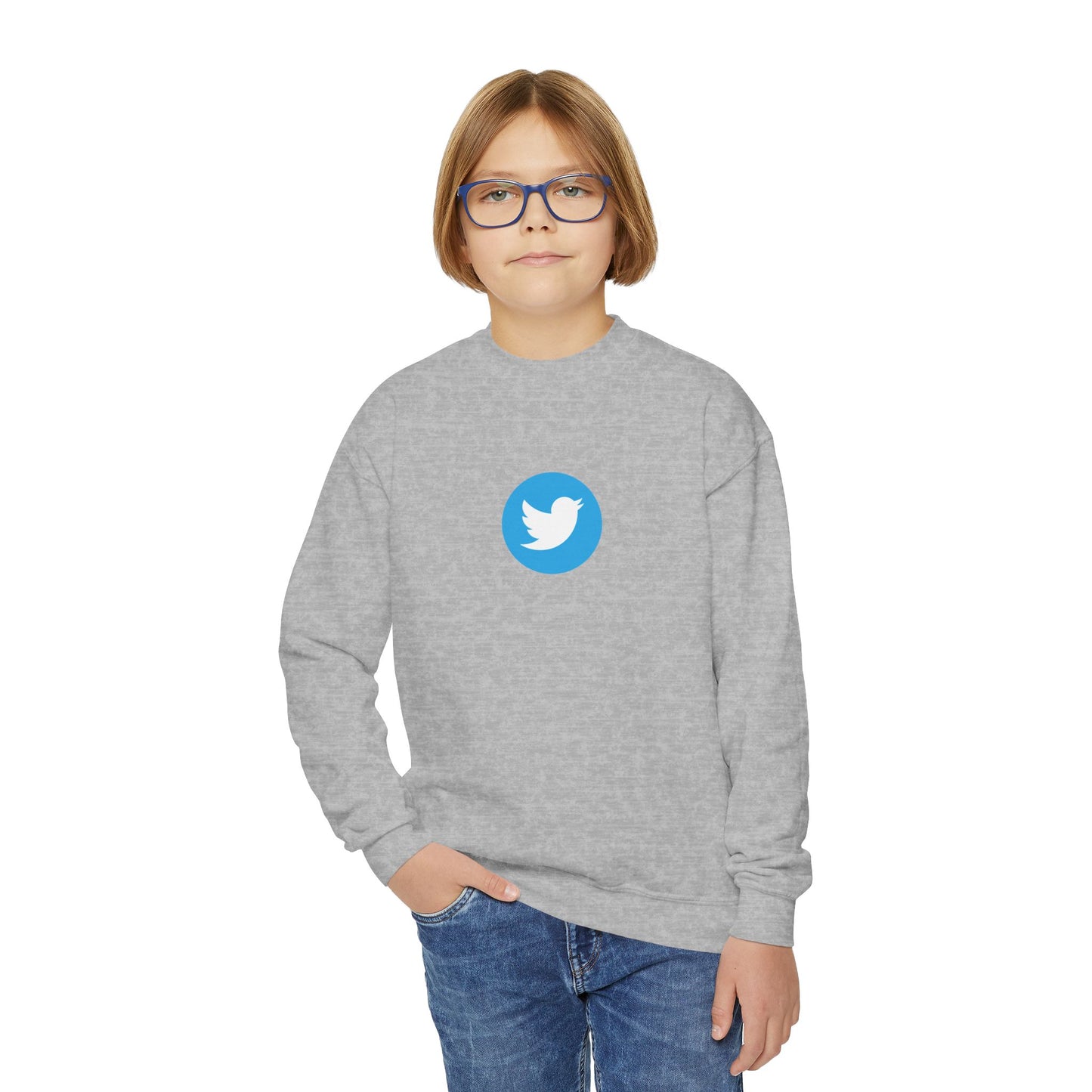 Twitter Logo Youth Sweatshirt