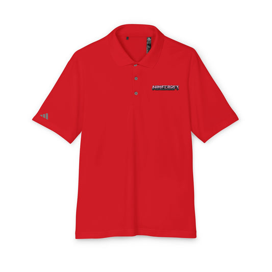 Minecraft Logo Adidas Performance Polo