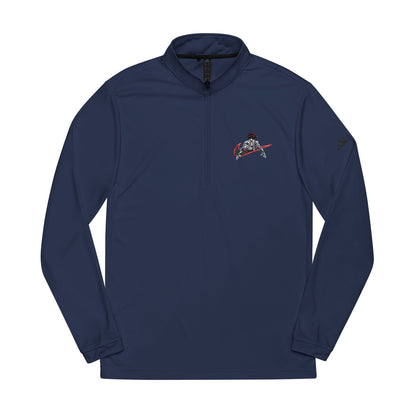 Youjiro Hanma Embroidered Quarter-Zip Pullover