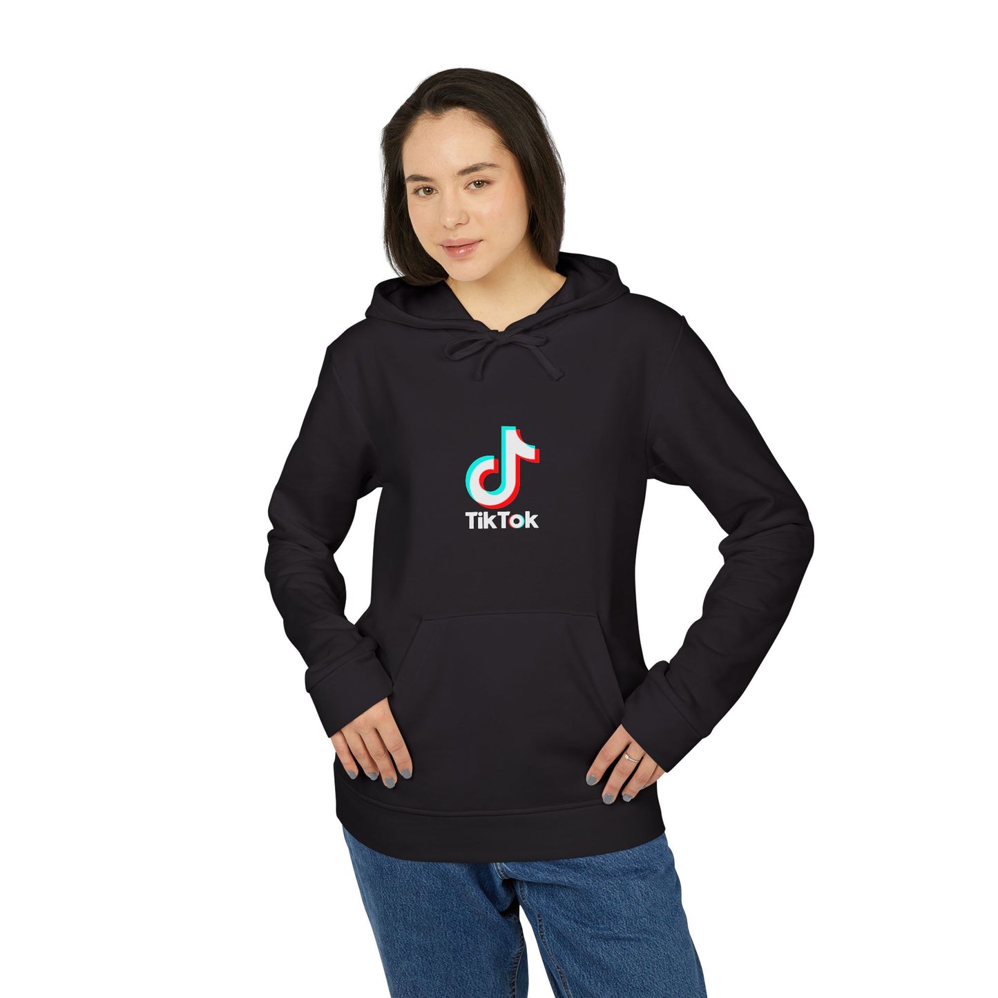 TikTok Logo Adidas Adult Hoodie