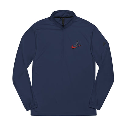 Arnold Embroidered Quarter-Zip Pullover