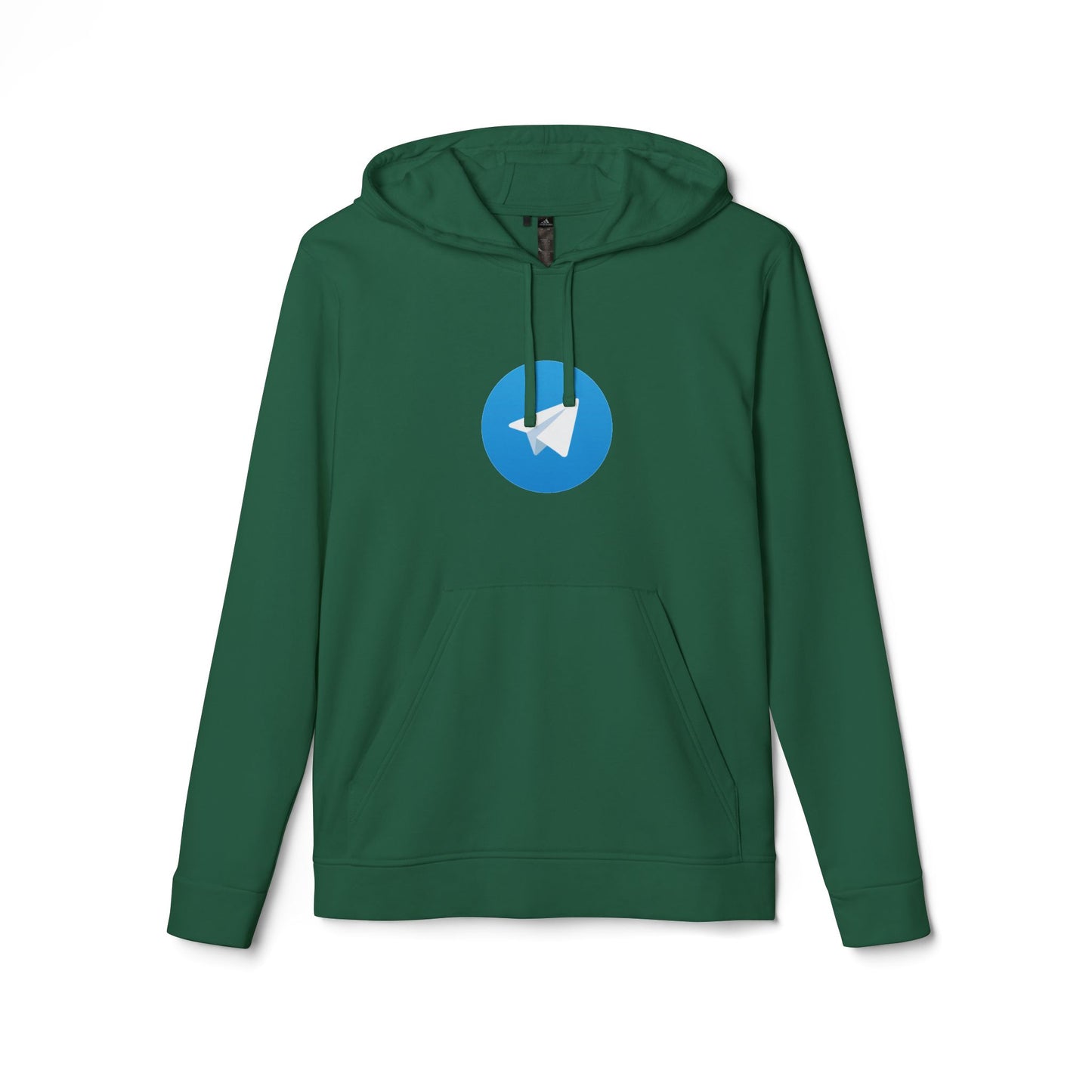 Telegram Logo Adidas Adult Hoodie