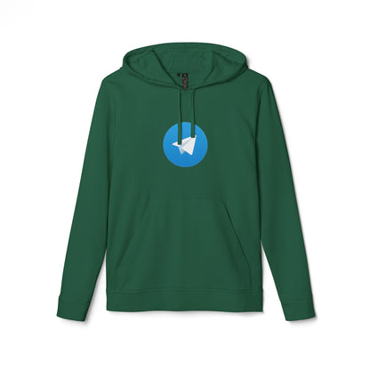 Telegram Logo Adidas Adult Hoodie
