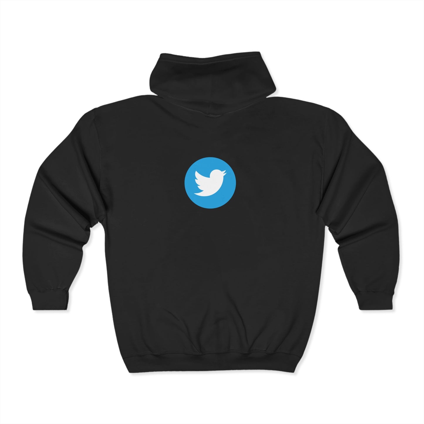 Twitter Logo Adult Zip-Up Hoodie