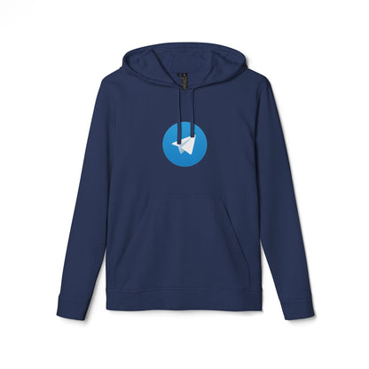 Telegram Logo Adidas Adult Hoodie