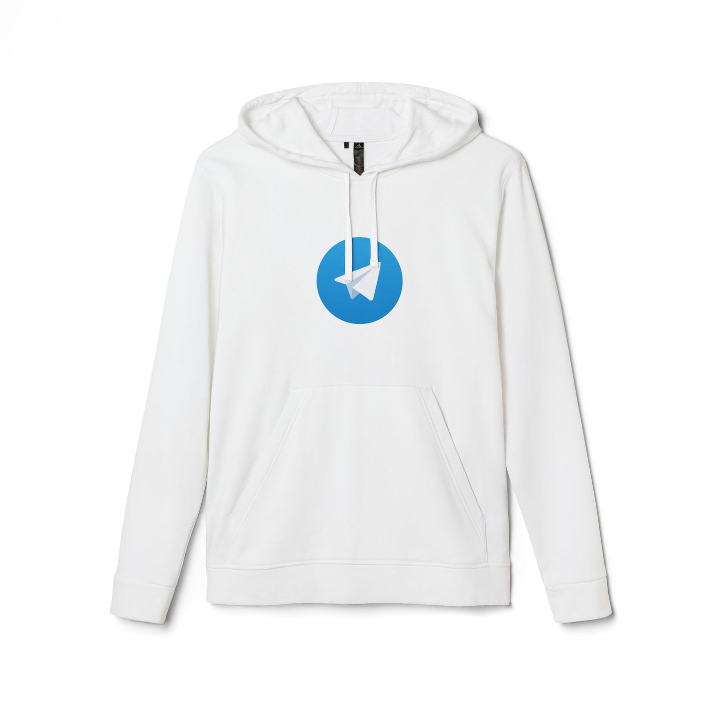 Telegram Logo Adidas Adult Hoodie