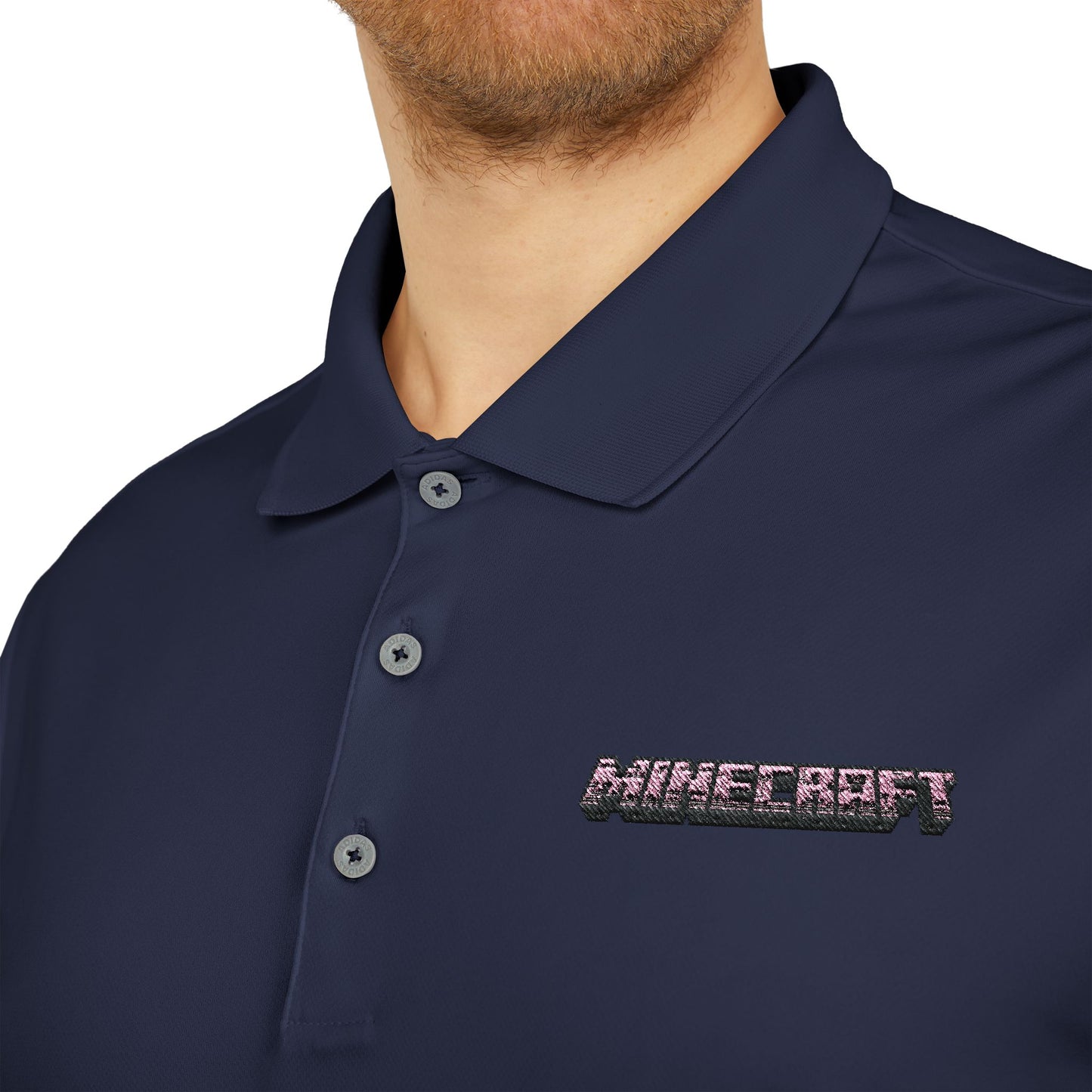Minecraft Logo Adidas Performance Polo