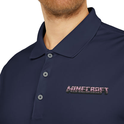 Minecraft Logo Adidas Performance Polo