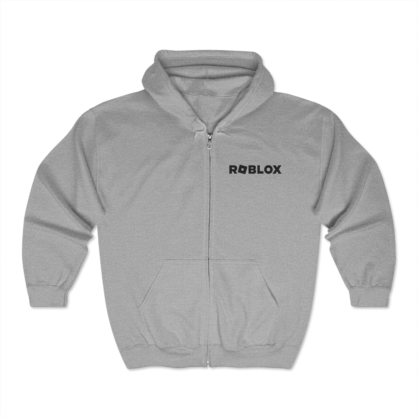 Roblox Logo Adult Zip-Up Hoodie