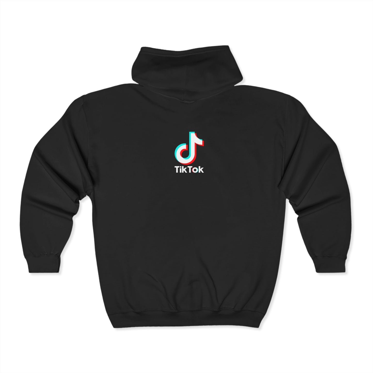 TikTok Logo Adult Zip-Up Hoodie