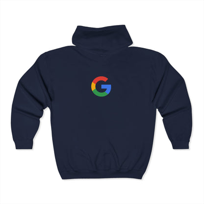 Google Adult Zip-Up Hoodie
