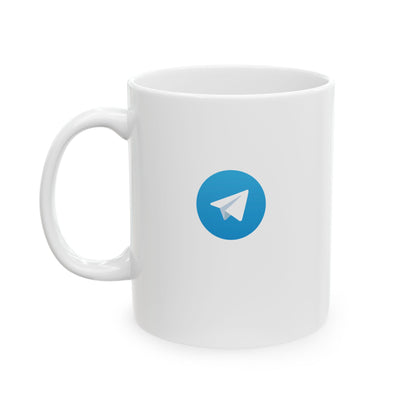 Telegram Logo Ceramic Mug