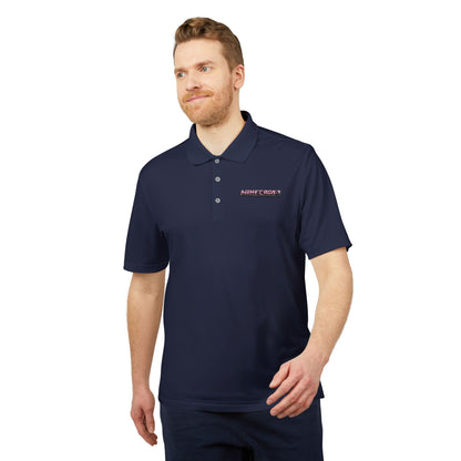 Minecraft Logo Adidas Performance Polo