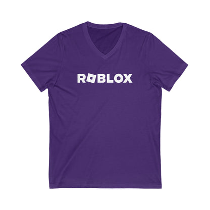 Roblox Logo Adult V-Neck T-Shirt