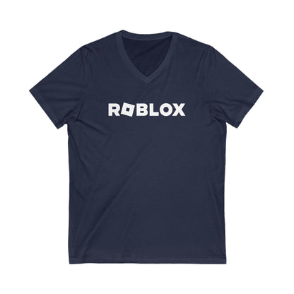 Roblox Logo Adult V-Neck T-Shirt