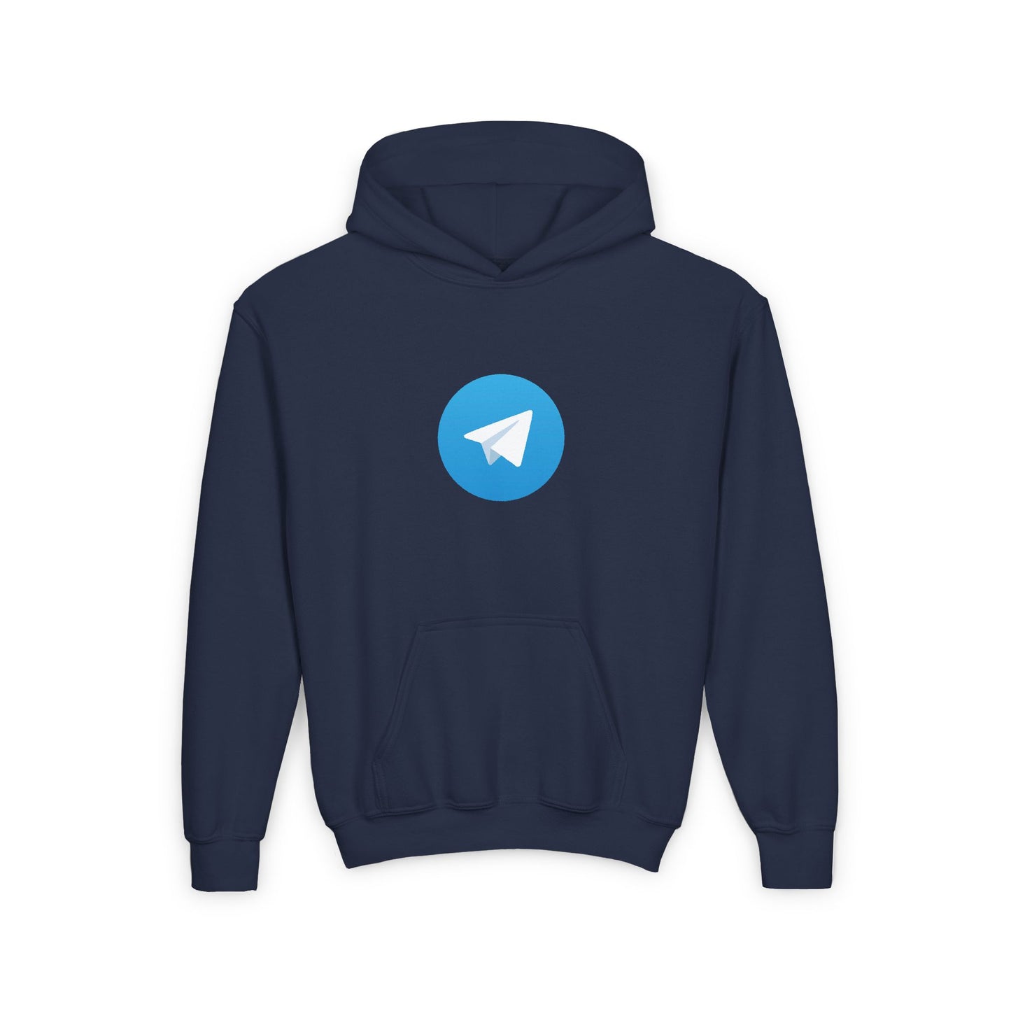 Telegram Logo Youth Hoodie